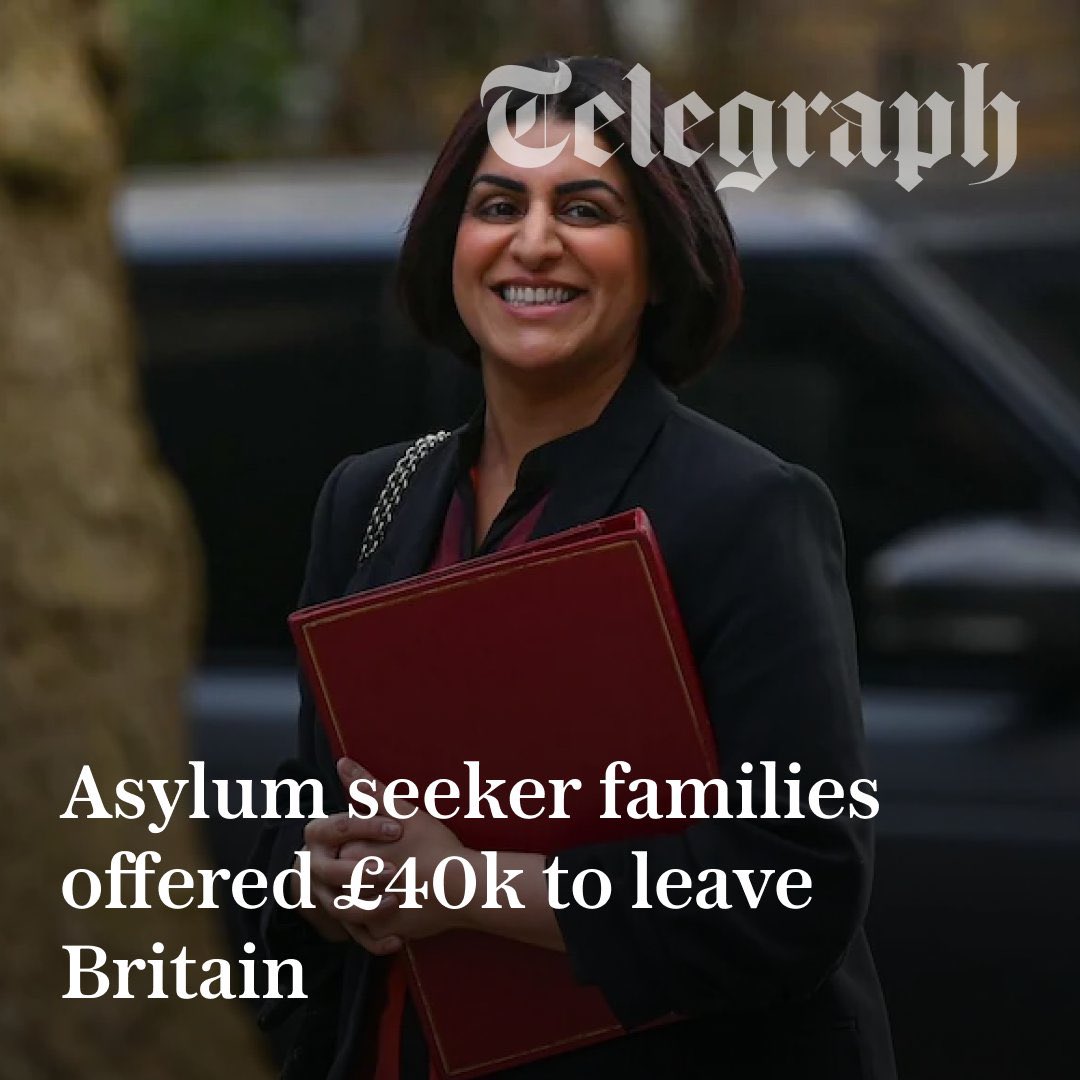 So let me get this straight.

If a family has no legal right to be in Britain, the government will pay them £40,000 to leave.

Taxpayer money.
Your money.

But if you’re a British worker who lost your job?
Good luck.

If you’re a small business drowning in taxes and energy costs?