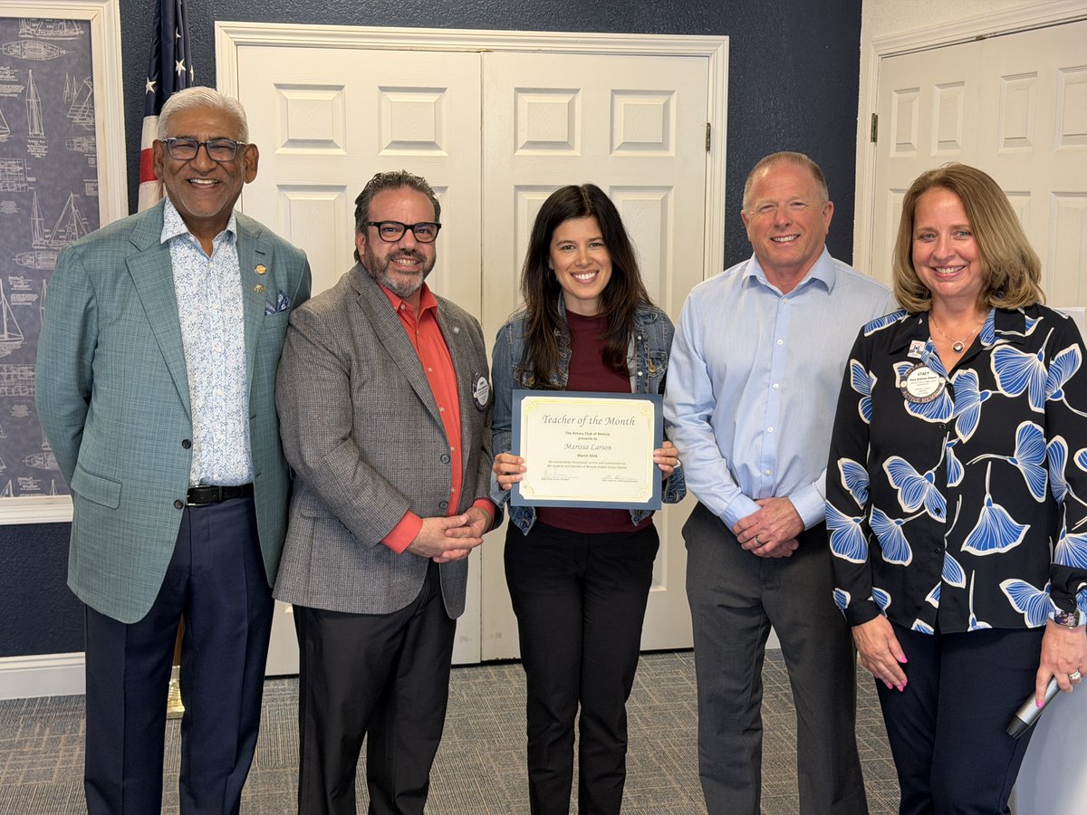 Yesterday, Marissa Larson, Speech and Language Pathologist from Matthew Turner Elementary was recognized by the Rotary Club of Benicia. Please join us in congratulating her and thanking Rotary Club of Benicia for this well-deserved recognition.