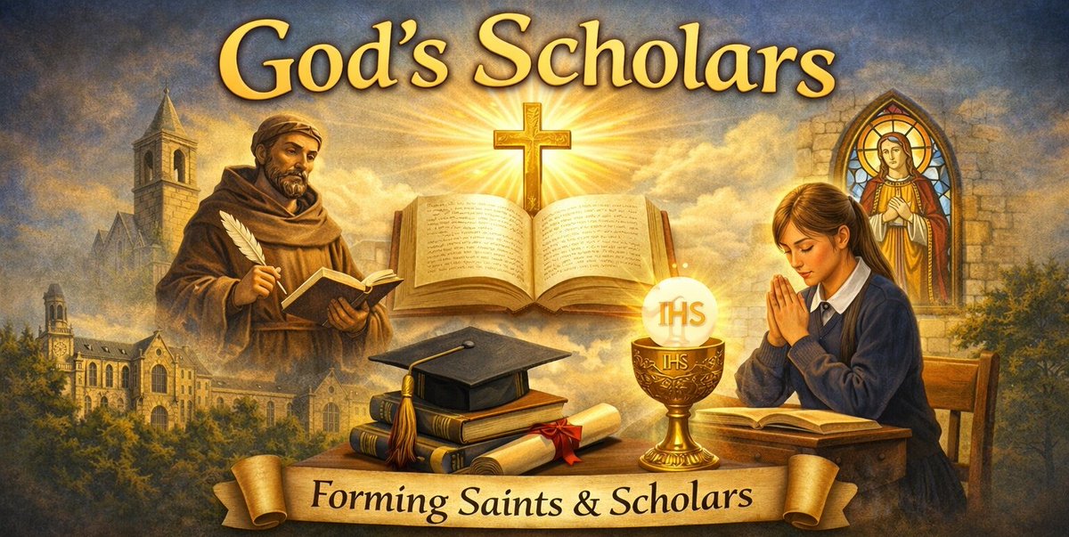 CatechismClass's tweet photo. Introducing God’s Scholars — a Catholic religion program for children covering the Creed, Sacraments, Scripture, the Commandments, and the moral life.

Designed for families, homeschoolers, and parishes.

Learn more: https://t.co/2UlisoC7Sg https://t.co/6ilSfQQ7BV