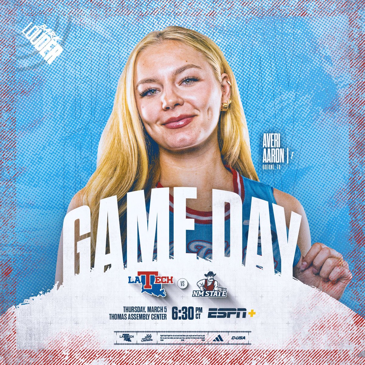 Ruston Rodeo📿

🆚 New Mexico State
⏰ 6:30
📍 TAC
📺 ESPN+
📻 LA Tech Sports Network (97.7)
📲 LA Tech Athletics App

#LoveandServe | #BarkLouder