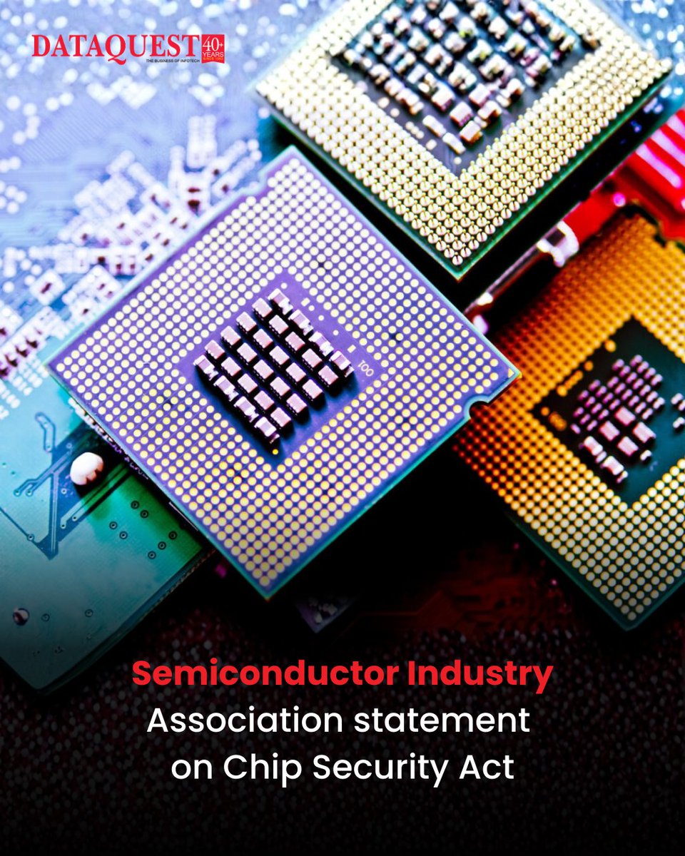 dataquestindia's tweet image. We cannot support blanket mandates for new, untested, and potentially infeasible on-chip mechanisms, such as what is being proposed in the Chip Security Act. 
@SIAonline 

dqindia.com/esdm/semicondu…

#Dataquest #Semiconductor #Chip #SIA #technology