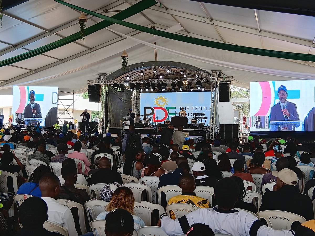 Oayouthkenya's tweet image. Young people are courageously amplifying their voices and directing their problems and concerns to political leaders at the #PDF ahead of the coming elections.

Former Vice President Kalonzo Musyoka and Former Deputy President Rigathi Gachagua were in attendance and urged young