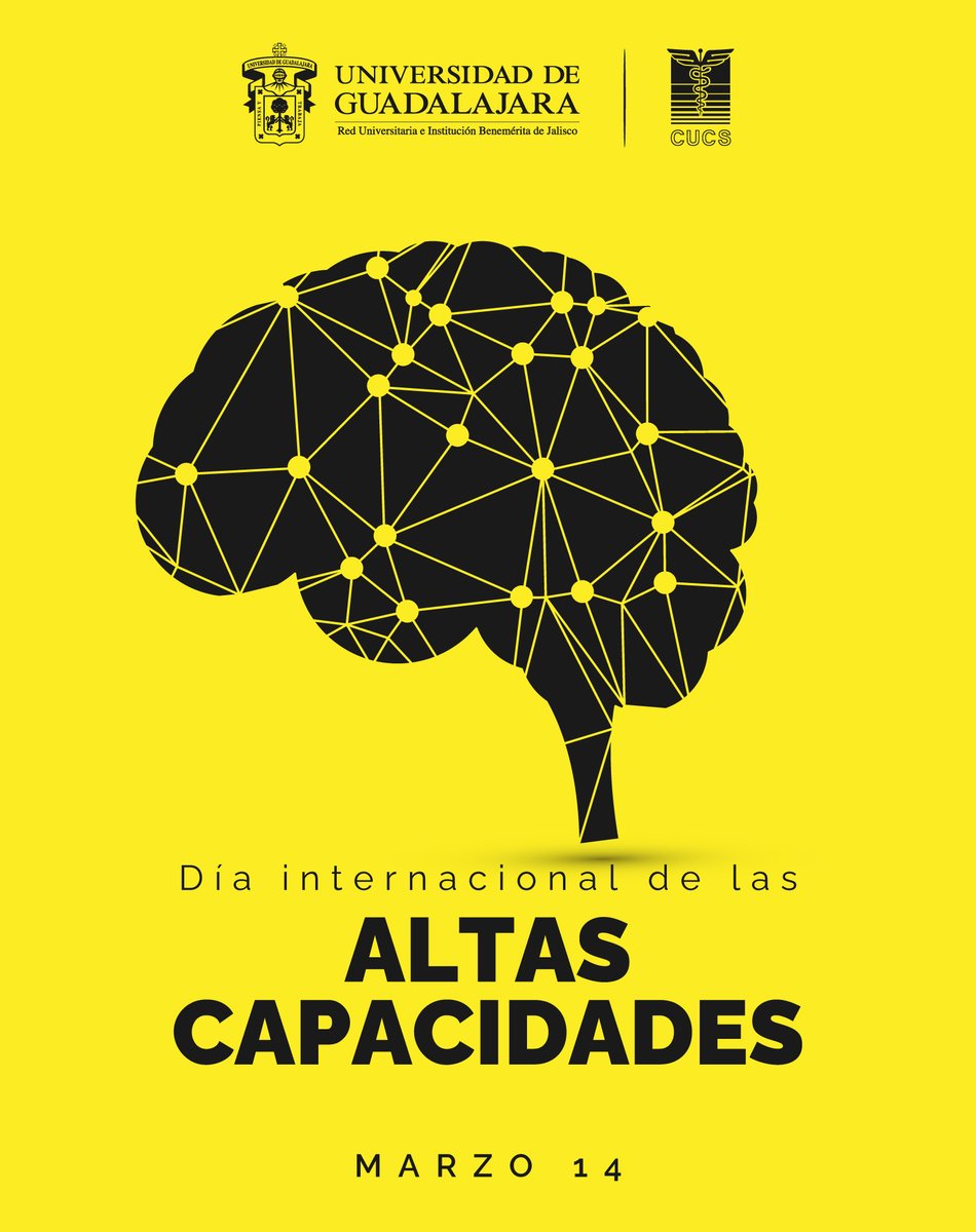 OficialCUCS's tweet photo. Hoy #CUCSConmemora el Día Internacional de las Altas Capacidades, reconociendo a quienes ven el mundo con curiosidad, creatividad e inteligencia extraordinarias.
Las altas capacidades no solo son talento, son una forma de sentir, pensar y transformar el entorno.🙌 https://t.co/2GbOogoVtj