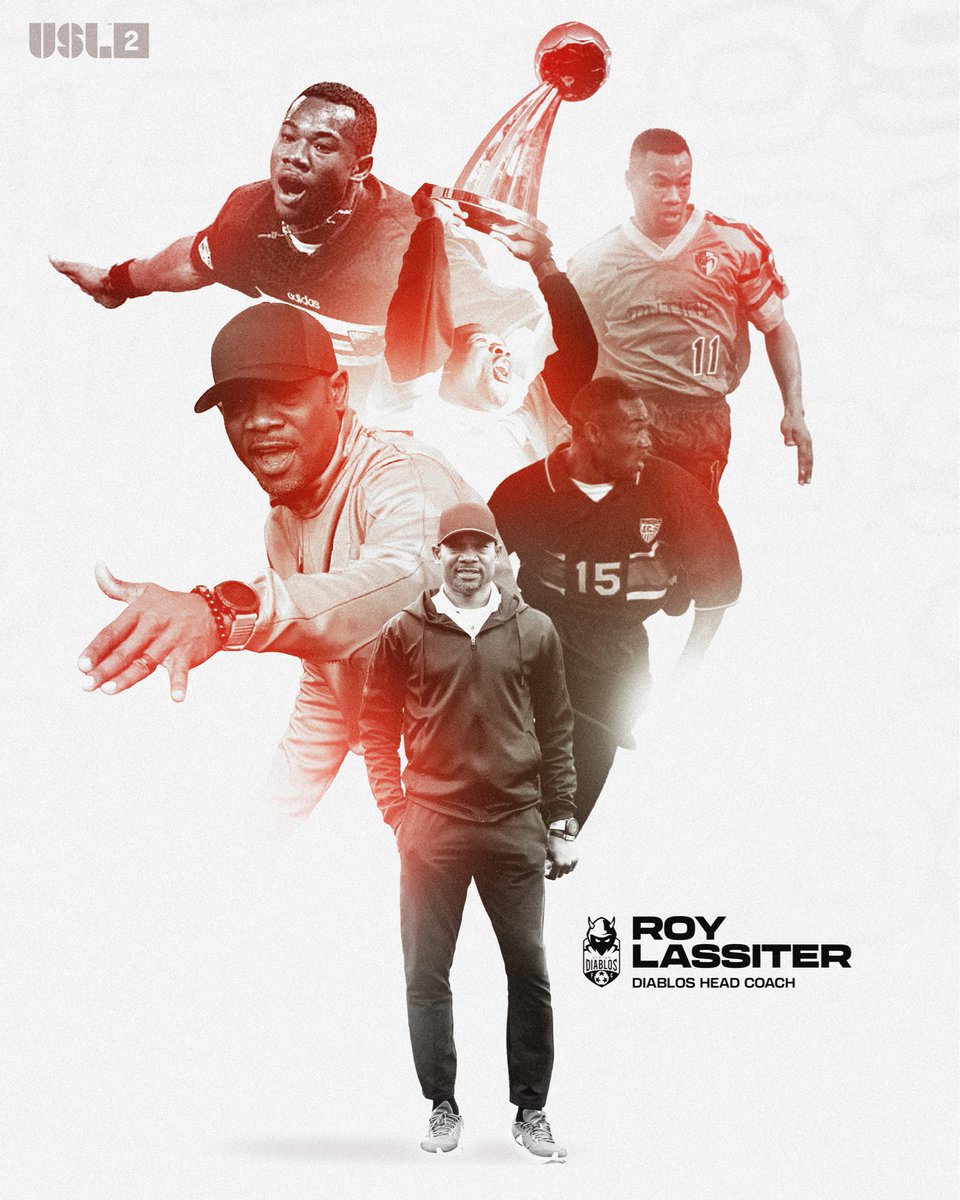 A new era begins. 

American soccer legend Roy Lassiter joins the Denton Diablos as Head Coach for the 2026 <a href="/USLLeagueTwo/">USL League Two</a> season!

Read more at dentondiablos.com

#SomosDenton
#SomosDiablos