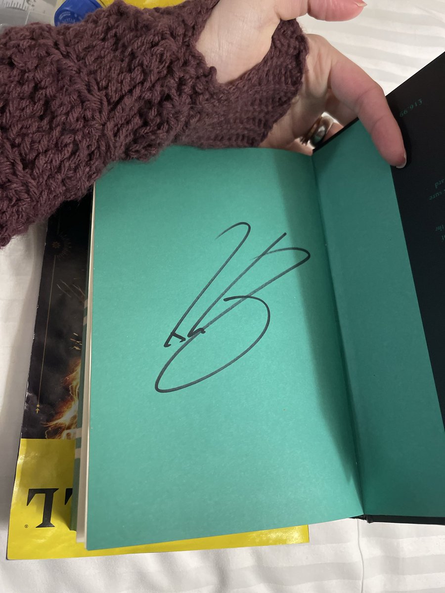 beans_beana's tweet photo. Seeing Tom Felton perform then meeting him afterwards was TOP TIER! He signed my collectors edition of one of my Harry Potter Books https://t.co/XORf95V3zQ