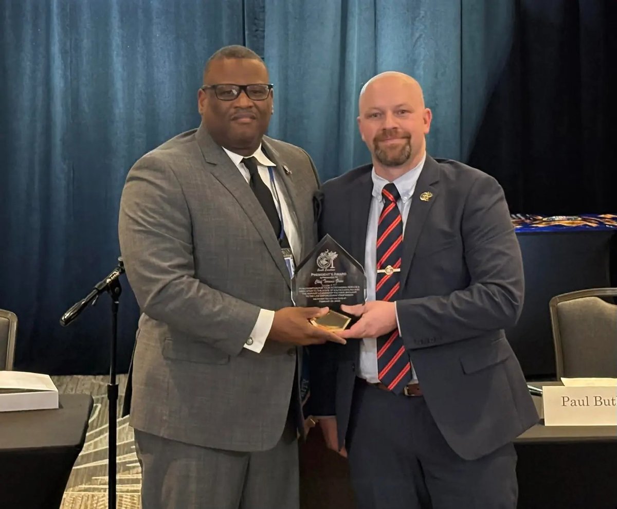 Congrats to Chief Terrence Green as he was presented with the South ...