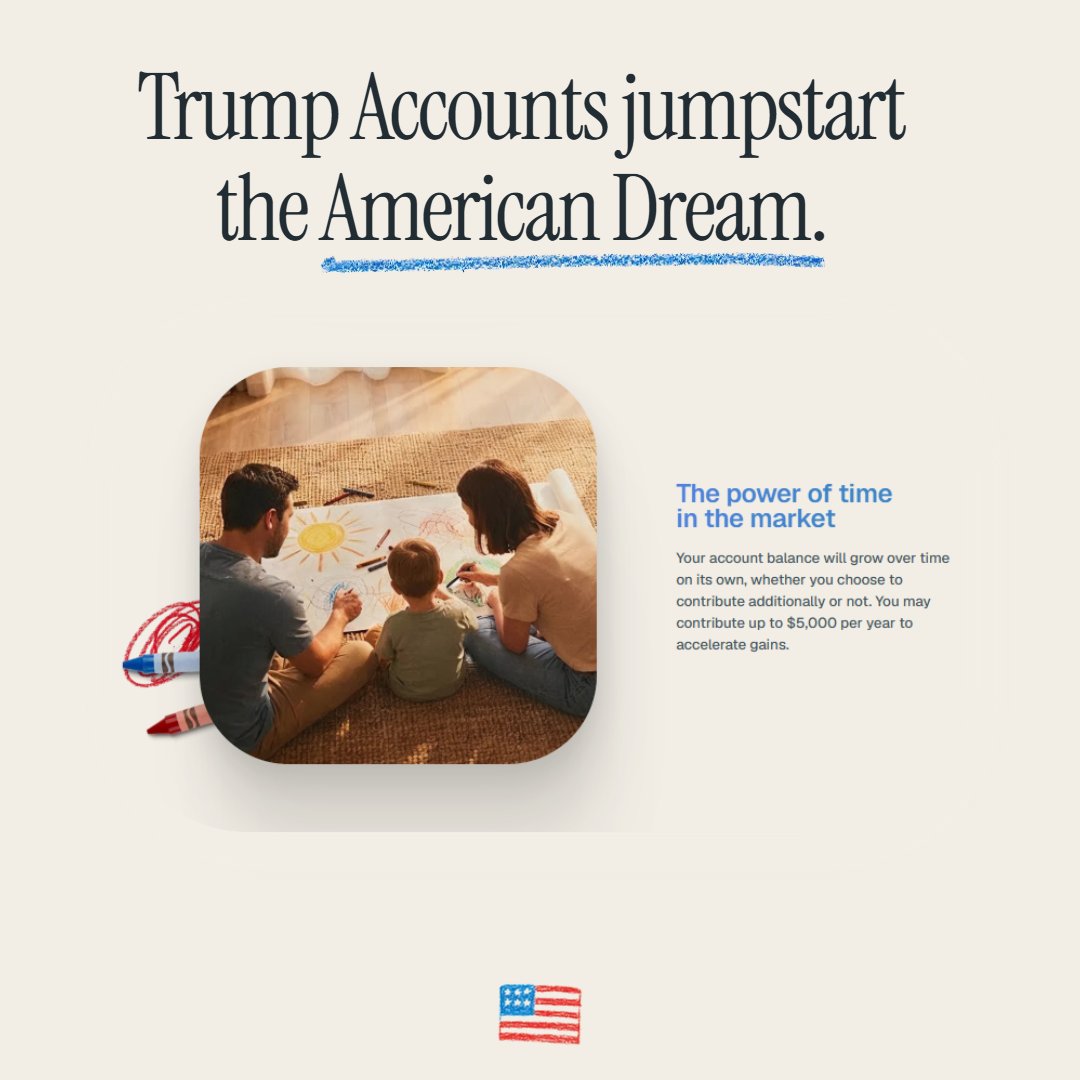 Trump Accounts tweet media