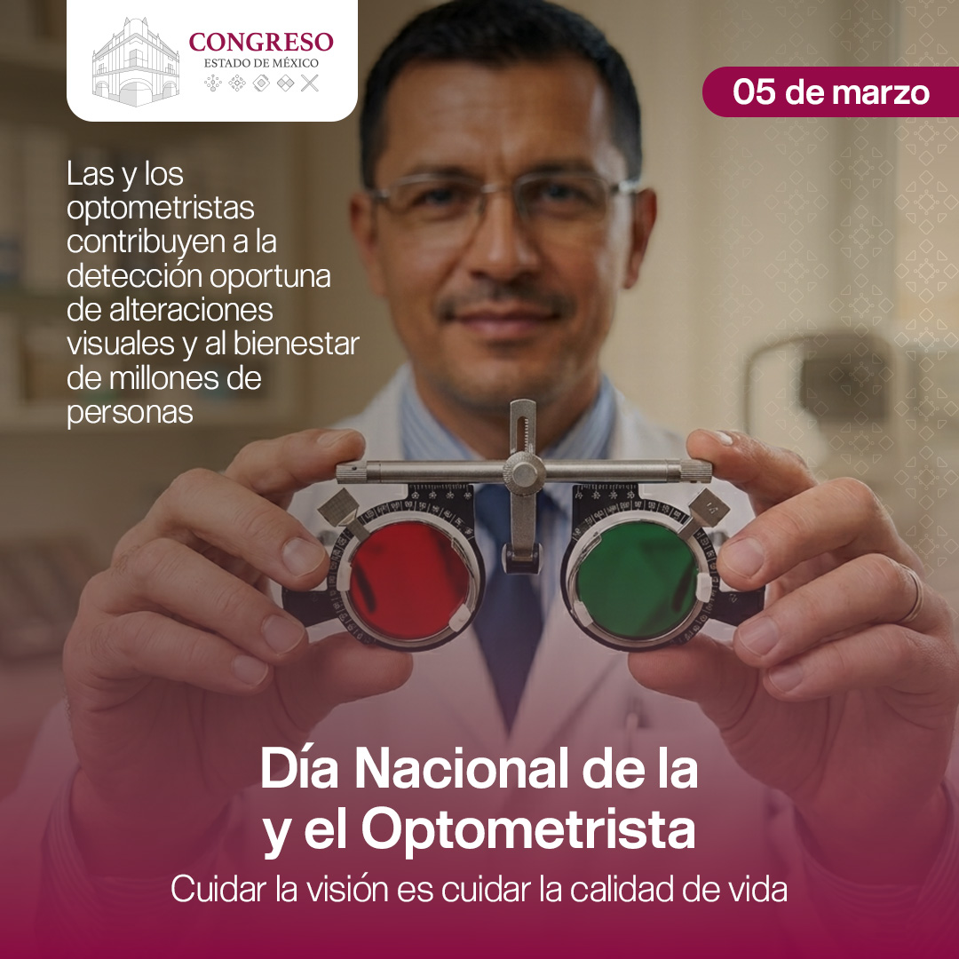 CongresoEdomex's tweet image. 👁️ La salud visual es fundamental para el desarrollo y bienestar de las personas.

Reconocemos la labor de quienes trabajan en el cuidado de la visión.

#Optometría #SaludVisual #Reconocimiento #CongresoEdomex