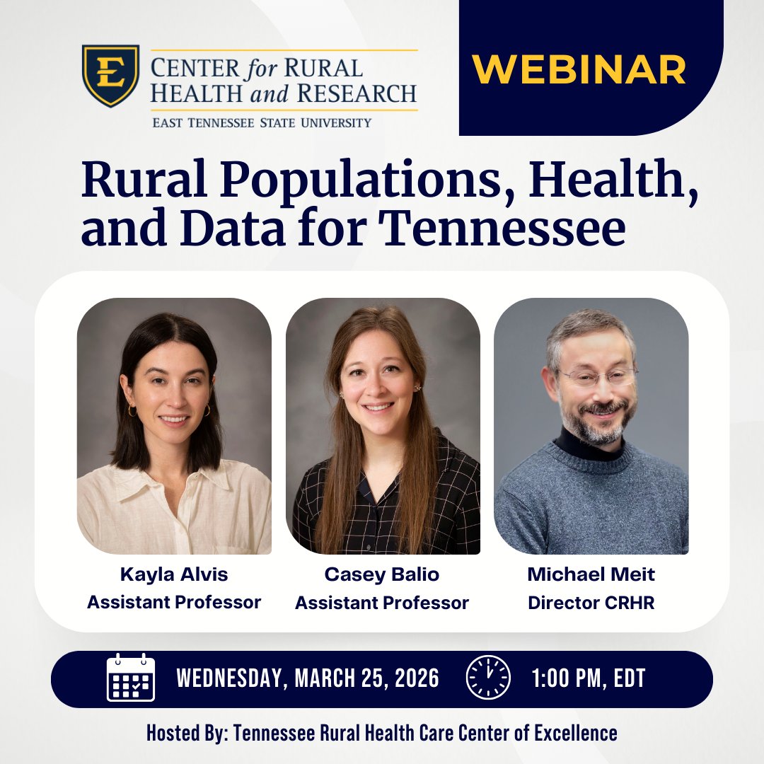 ETSU Center for Rural Health and Research tweet media