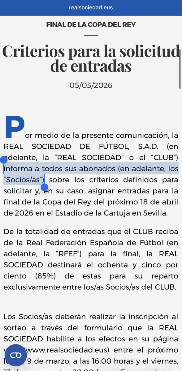 Lo de llamar “socios” a los abonados es otro nivel de complejo de inferioridad.