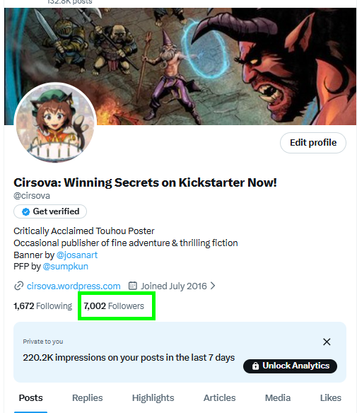 cirsova's tweet photo. We broke 7k!
Time for another Great Cirsova Giveaway!

How to enter:
>follow us
>live in the US
>like &amp; share
>comment with a Cirsova title or issue from our back catalog that you want 

Contest ends at ~7PM Central Tomorrow! https://t.co/kJxNlt0Twr