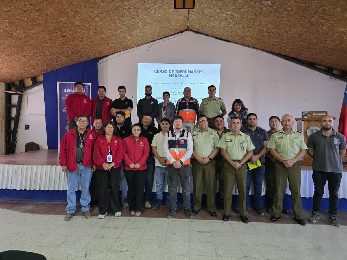 Realizamos un Taller Mercalli en la comuna de Litueche, junto al municipio local y de Navidad, La Estrella y Marchigue. Participaron personal de GRD, Seguridad Pública y Carabineros.