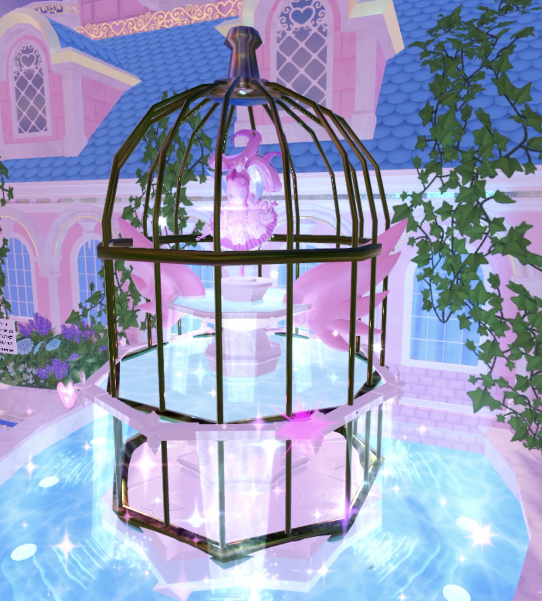 CRYSTALP0NY's tweet photo. I went to go do my hourly wishing, and someone just caged the fountain girl! 😭 https://t.co/8O3hmdtm7o