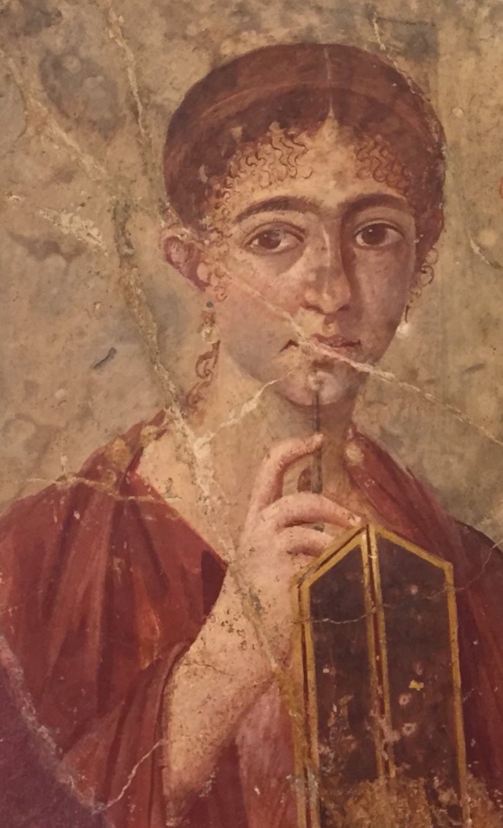 pompei79's tweet image. Closest thing to a book in #Pompeii were the separate wax tablets tied together.
It is pleasing to find that most depictions of them are in the hands or homes of women.  #WorldBookDay 
#WorldBookDay2026