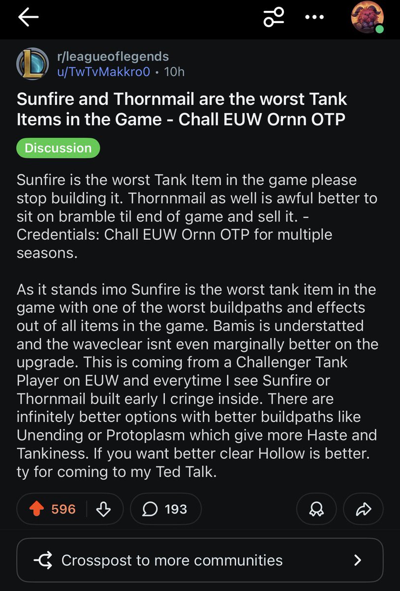 Makkor, Ornn Messiah 🐏 tweet media