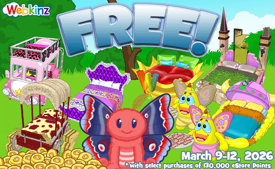 ganzestore's tweet photo. Ends tonight, March 12, 2026!
Choose a FREE gift with select purchases of 130,000 eStore Points! https://t.co/soM20cnurC

#Webkinz #Classic #LearnAboutButterfliesDay #NationalNappingDay @webkinz https://t.co/ljgAtzvMWW