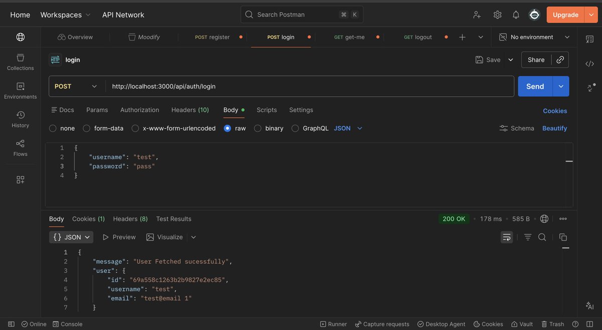 devHamza03's tweet photo. 📅 Day 120 of Cohort 2.0 | @sheryians_ 

Completed the Moodify project with final integrations like songs API and ImageKit.

Also practiced the full authorization flow by myself without referring to code.

A key lesson from @ankurdotio bhaiya: learn the flow, not just the code. https://t.co/2X0qIt1zDf