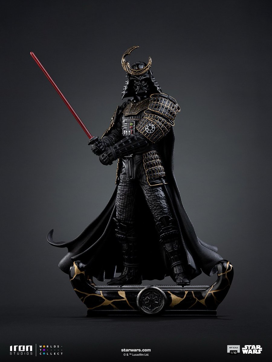 MajinStore's tweet image. ⚔️ Darth Vader Samurai – Iron Studios

Oscuridad absoluta… con el honor de un guerrero ancestral.
Darth Vader adopta la forma de un samurái implacable, fusionando la estética feudal con el poder temible del Lado Oscuro.
#StarWars #DarthVader