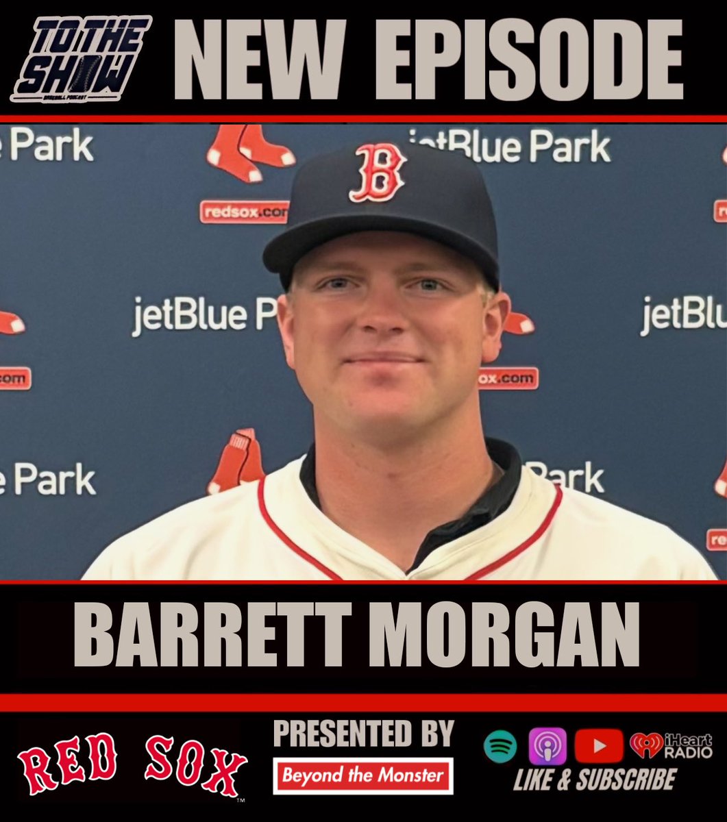 TotheShowBBPod's tweet photo. Red Sox pitching prospect Barrett Morgan joins the show!

Barrett was selected in the 11th round of the 2025 MLB Draft by Boston after a dominant sophomore season at Cowley College.

Watch/Listen: https://t.co/chheyeynzg https://t.co/lODWsa2iwc