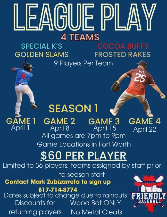 Friendly Baseball tweet media