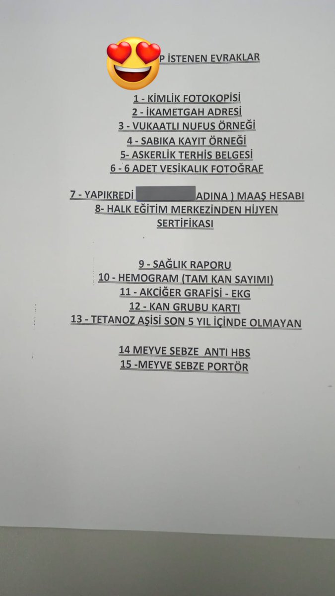 29 bin TL maaş için istenen evraklar