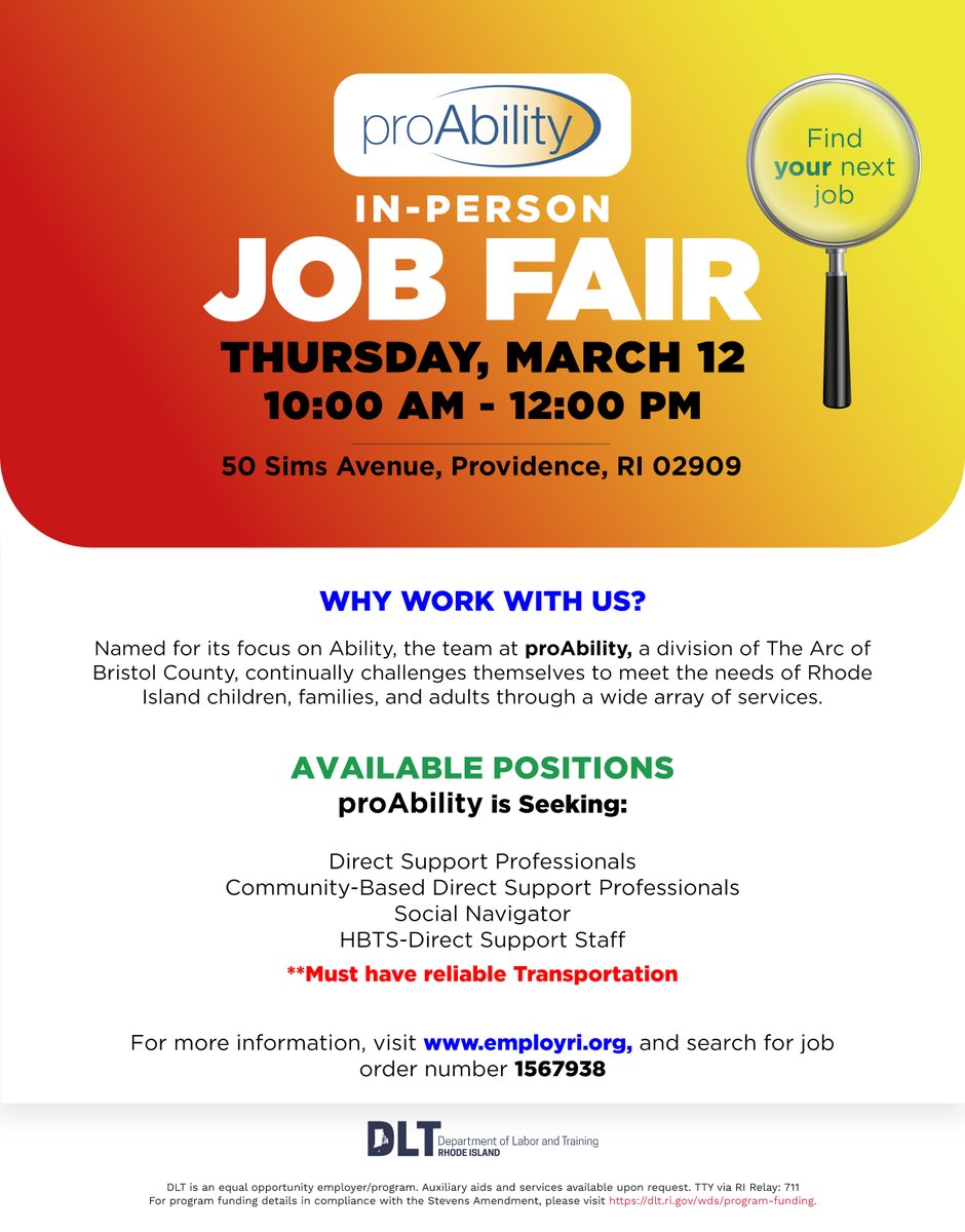 RI Department of Labor & Training tweet media