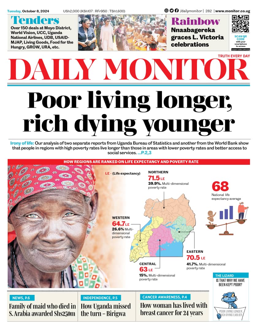 #tbt There was once a phrase on the streets, "Omwavu wakufa", but it seems the universe is showing mercy on the poor.

#LifestyleChoices #lifeexpectancy