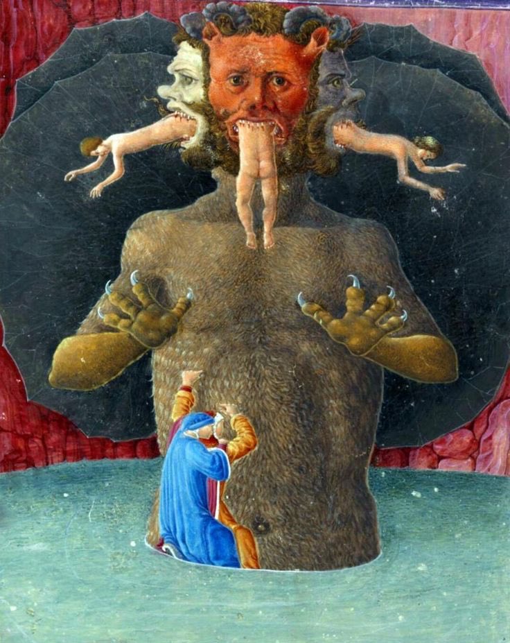 cartographer_s's tweet image. The Devil - Dante's Inferno