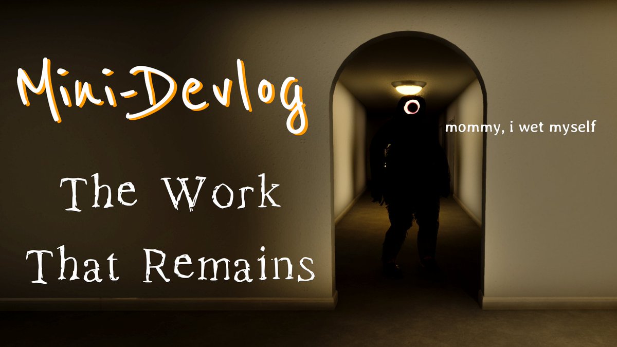 Prof_Smash's tweet photo. I got a break from rocking the baby to sleep. Quick, here's a mini-devlog I made! https://t.co/LurtOxuy04

#indiegame #horrorgaming #indiedev https://t.co/UMNd94PXQr