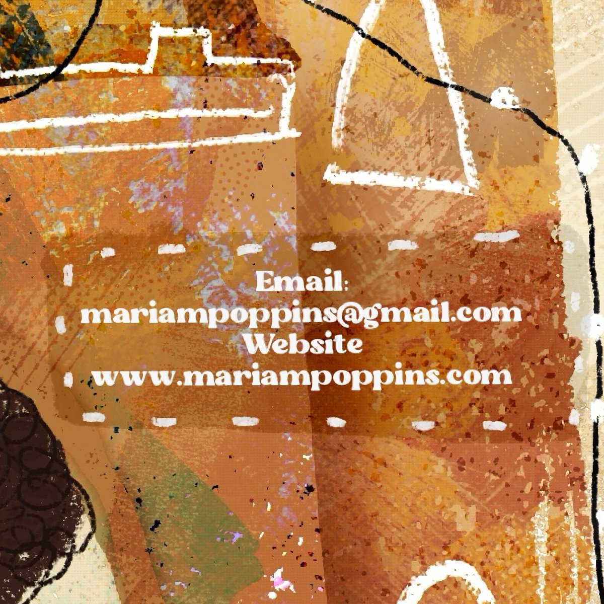 it’s  #kidlitartpostcard!   I’m an illustrator &amp; author specializing in nostalgic textures &amp;   diverse characters.

Available for freelance &amp; publishing opportunities👋🏽✏️😌. 
mariampoppins.com