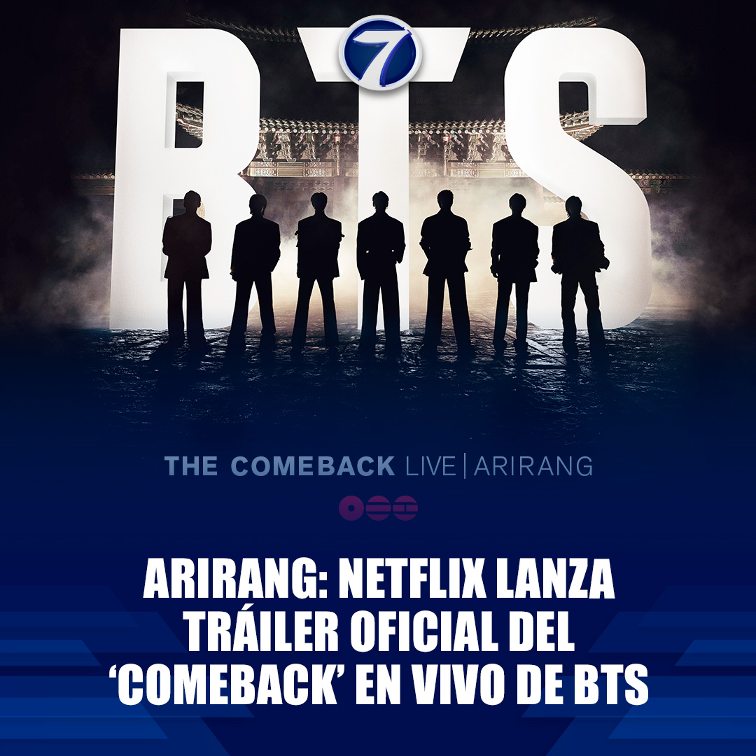 Noti7Guatemala's tweet photo. ¿Cuándo, a qué hora y cómo ver la transmisión de ‘BTS: El comeback en vivo | ARIRANG’? 
➡️ https://t.co/SNiqPL7UeV https://t.co/hgsB3ZB70F