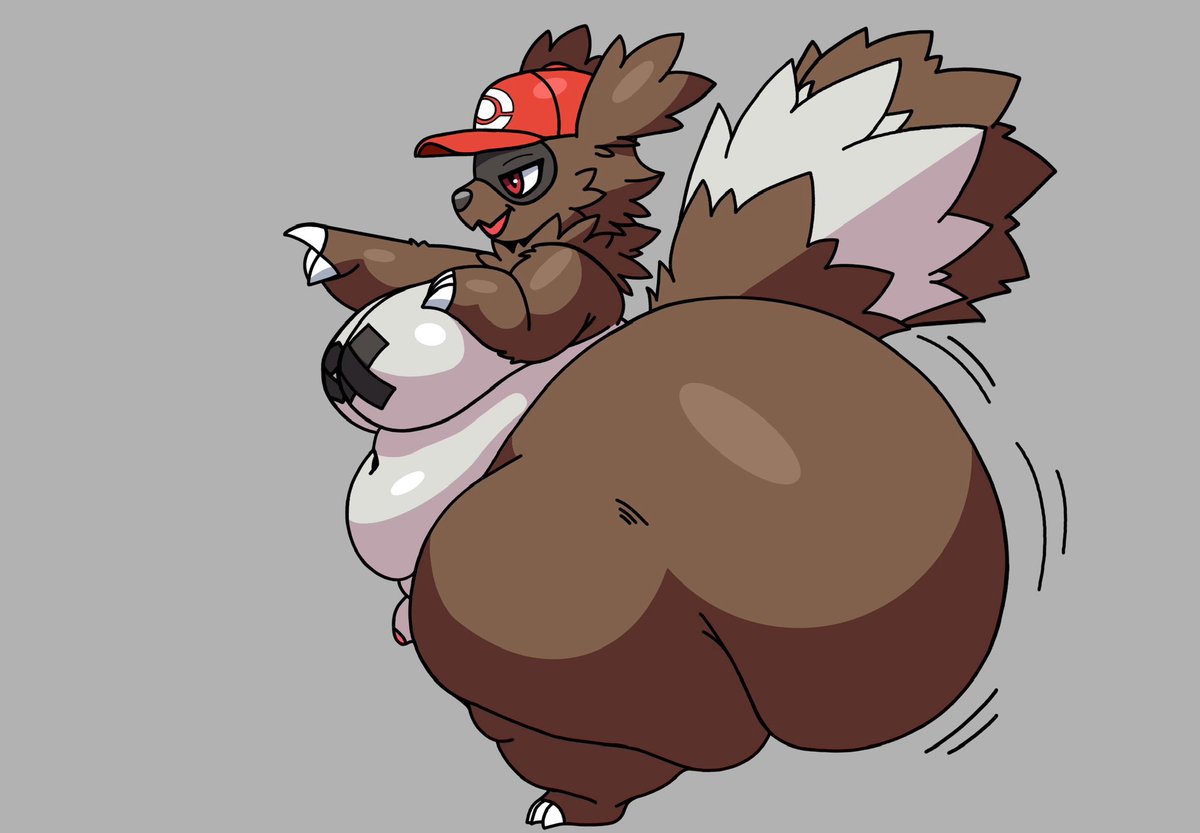 Sometimes this fat Pokémon steals his trainer’s hat and role-plays as a trainer. That’s why he’s pointing; he’s “commanding” you to use a move (POUND).