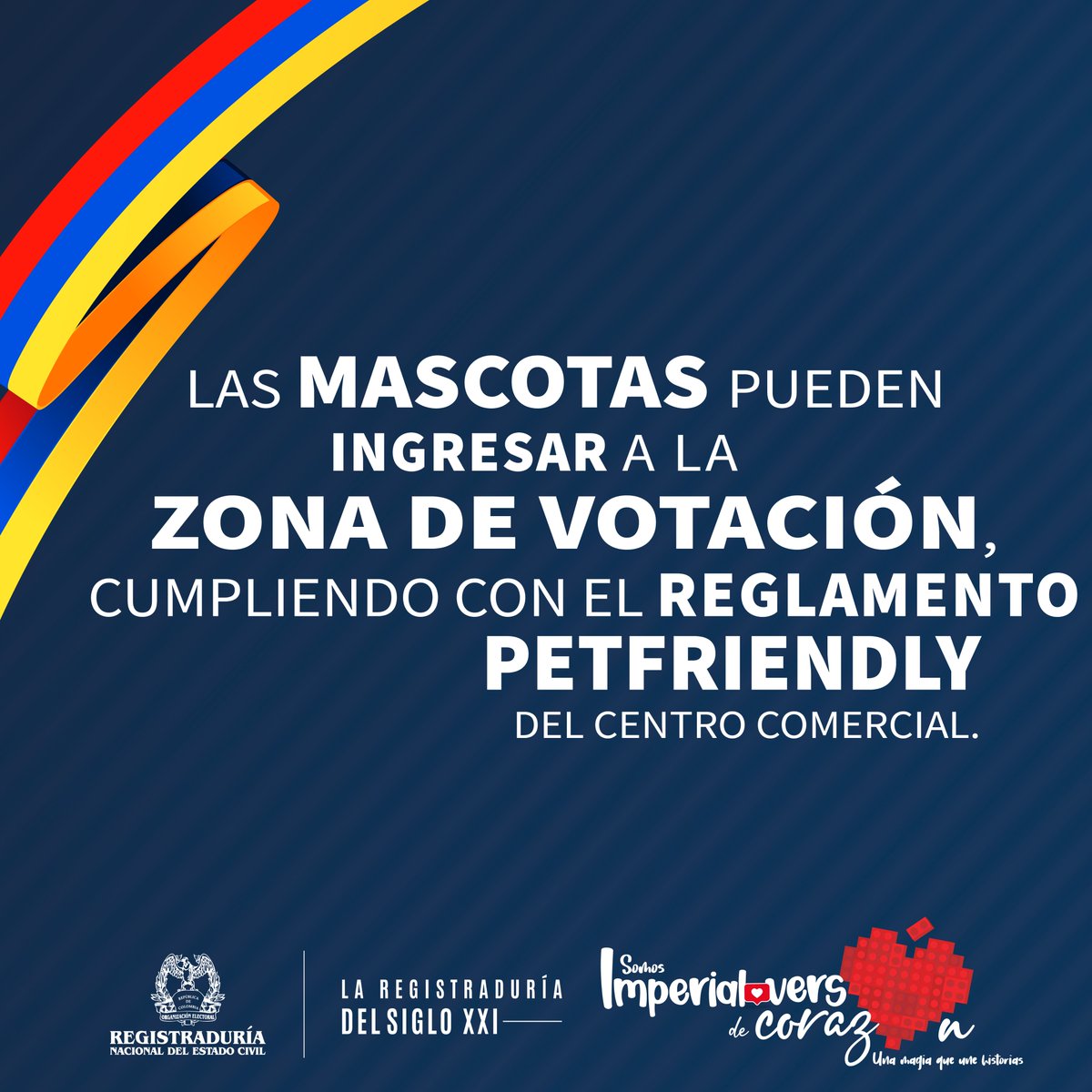 Recuerda que Plaza Imperial es puesto de votación en esta jornada electoral

Ten en cuenta estas recomendaciones:
✔️ Consulta previamente tu mesa de votación.
✔️ Lleva tu documento de identidad original.
✔️ Llega con tiempo y sigue las indicaciones del personal logístico.