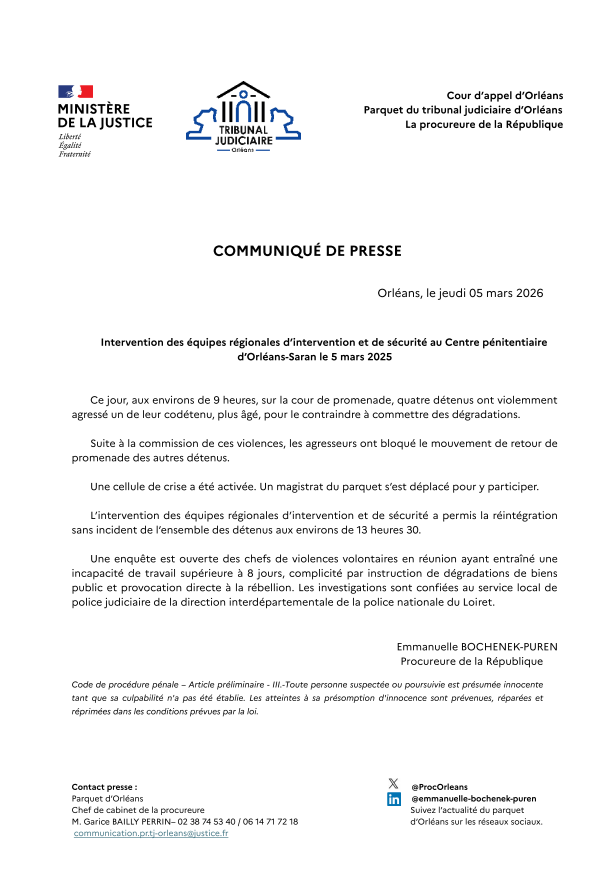 Procureur d'Orléans tweet media