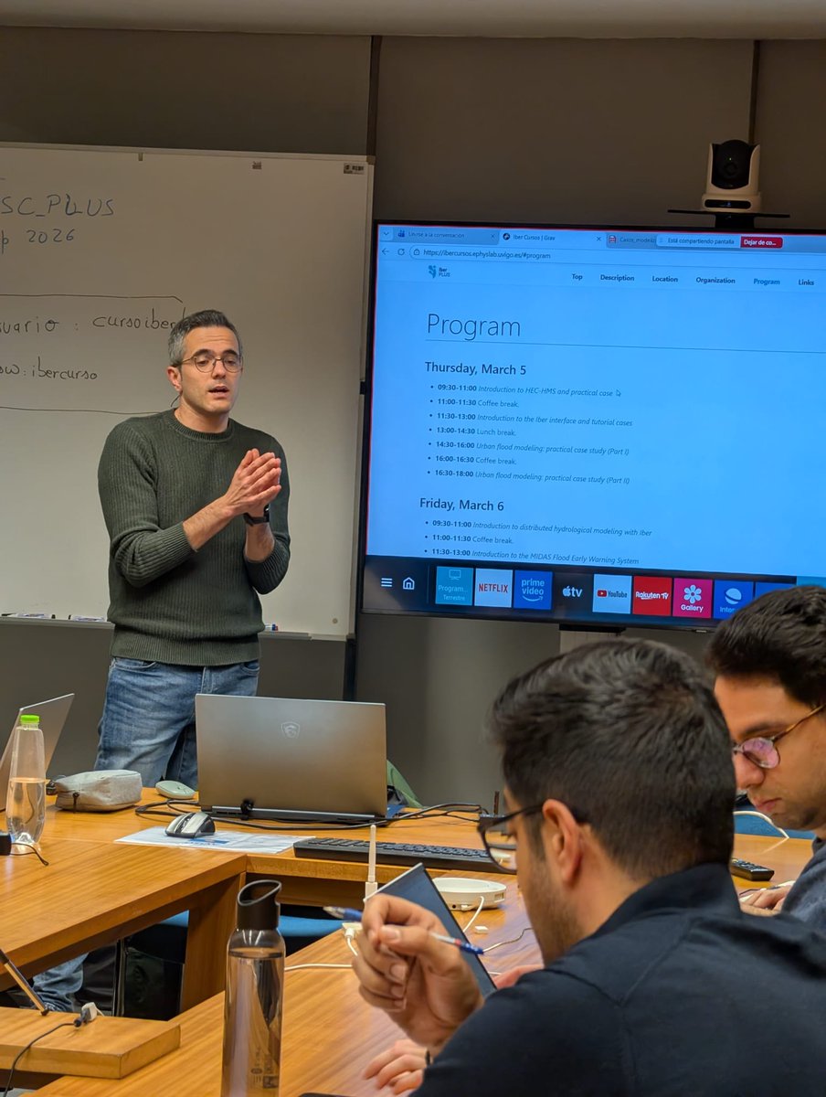 EPHYSLAB_Uvigo's tweet photo. 📢Comienza el curso sobre el modelado hidráulico con HEC-HMS e Iber+ y su uso en el sistema de alerta de inundaciones MIDAS que impartimos en la Facultad de Ingeniería de la Universidad de Porto!

🔗 https://t.co/ec4R0slcyP

@CH_MS @CIM_Uvigo @Risc_Plus @poctep @CampusAugaUVigo https://t.co/tWAMcu3N6N