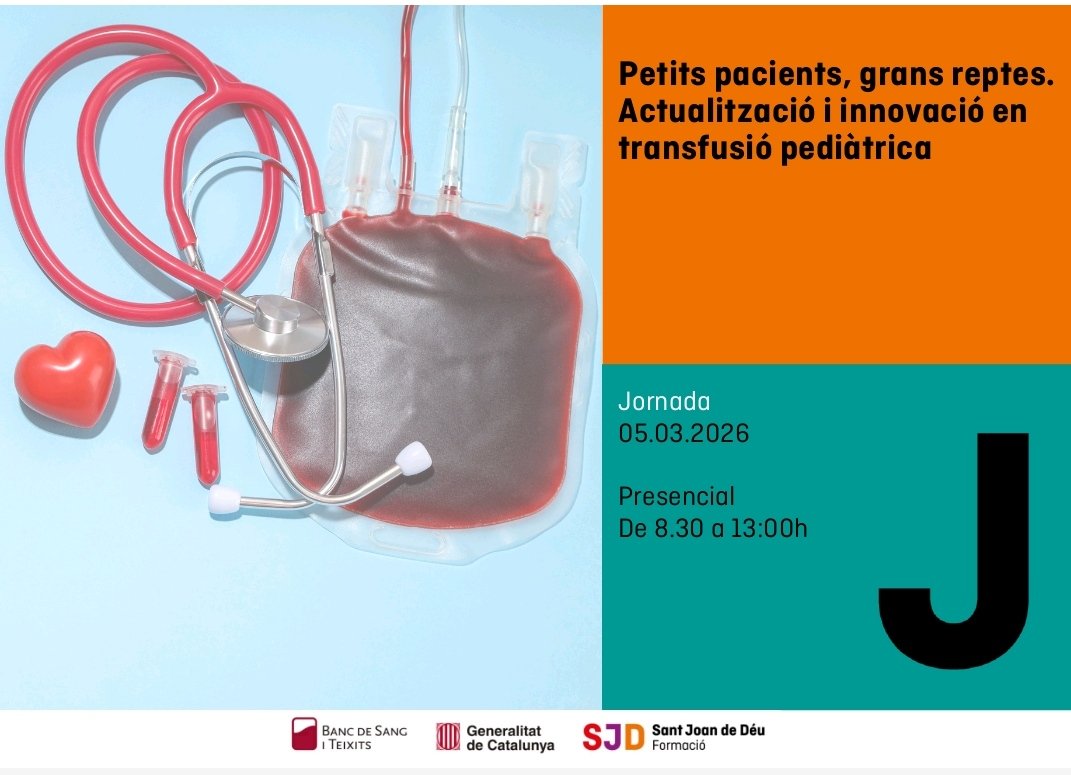 BSTVH_'s tweet photo. Avui jornada sobre transfusió pediàtrica a @SJDbarcelona_es, aprofitant els últims dies abans de la jubilació del Dr. Enric Garcia, amb una àmplia trajectòria en l'hemoteràpia https://t.co/pbmqVaQtje