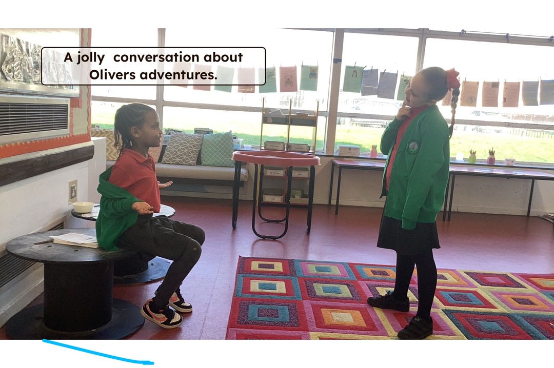 SJLCARDIFF's tweet photo. Inspired by @bigfootwales & Ellie, #Year2 created freeze-frames and wrote caption to match the story of Oliver, as he arrived in London and met the Artful Dodger! #CreativeContributors #AmbitiousCapableLearners https://t.co/SAGAWXijDO