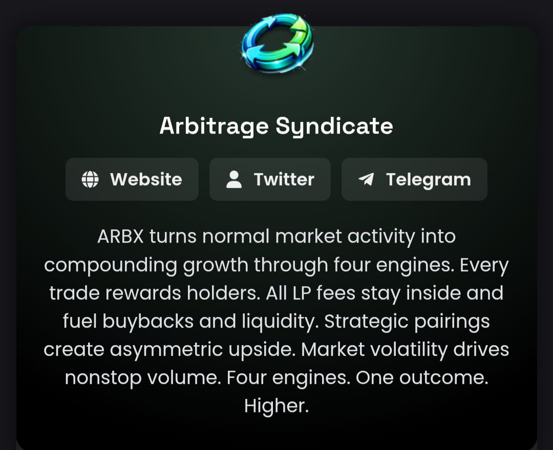 Arbitrage Syndicate tweet media