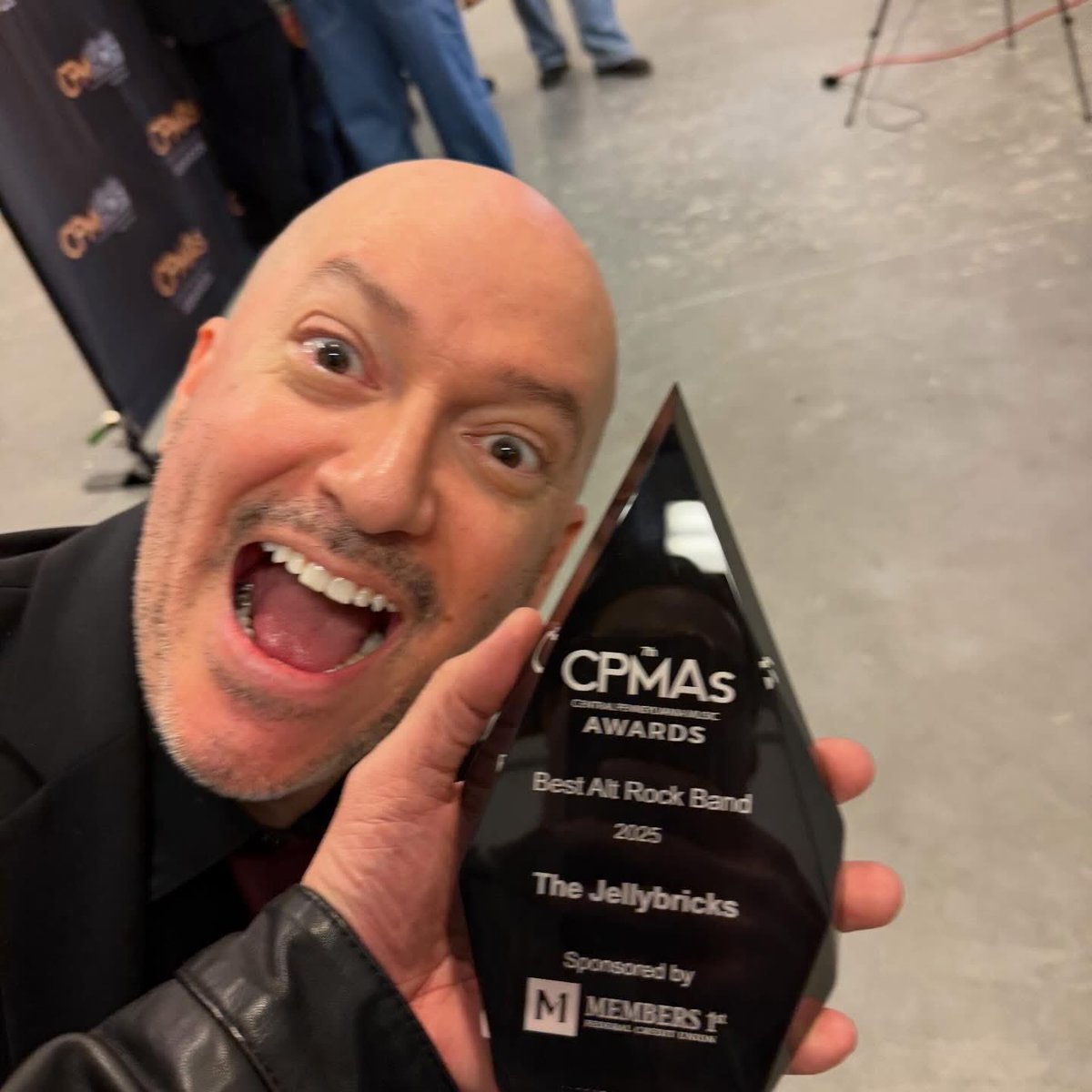 TheJellybricks's tweet photo. Thank you @cpmhof!! What a night! We’re so honored to have received the Best Music Video, Best Alt Rock Band, and Album of the Year awards. Congrats to all the winners and nominees of the night!
#cpmas2026 #cpmas #thejellybricks #cpmhof #wickedcoolrecords https://t.co/VllLWymvbA