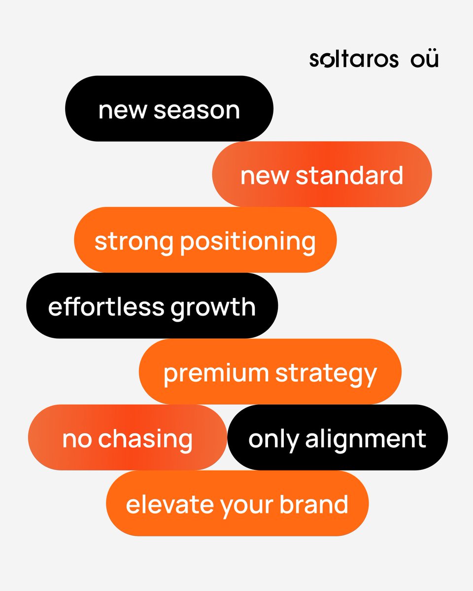 soltarosou's tweet photo. This is your sign to elevate your brand.

New season doesn’t change brands.
Decisions do.

Ready?

#Soltaros #marketingagency #brandstrategy https://t.co/CwIIpaqAzM