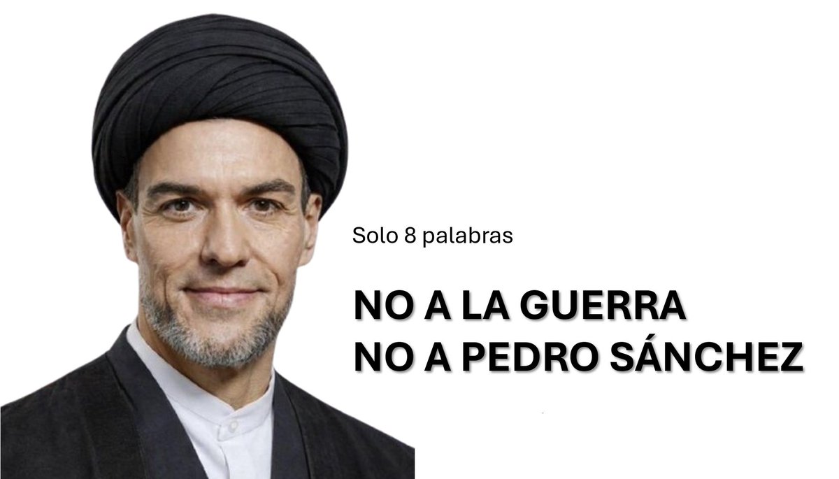 SOLO 8 PALABRAS <a href="/sanchezcastejon/">Pedro Sánchez</a> <a href="/PSOE/">PSOE</a>  #NoALaGuerra