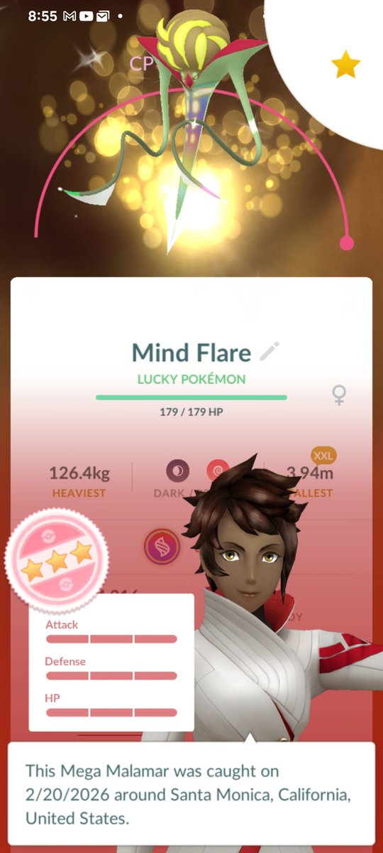 Hunter46240472's tweet photo. @MYSTIC7 The dragonite was my first raid of the tour event and the malamar was my last lucky trade of the event. https://t.co/4ELdi8IUQR
