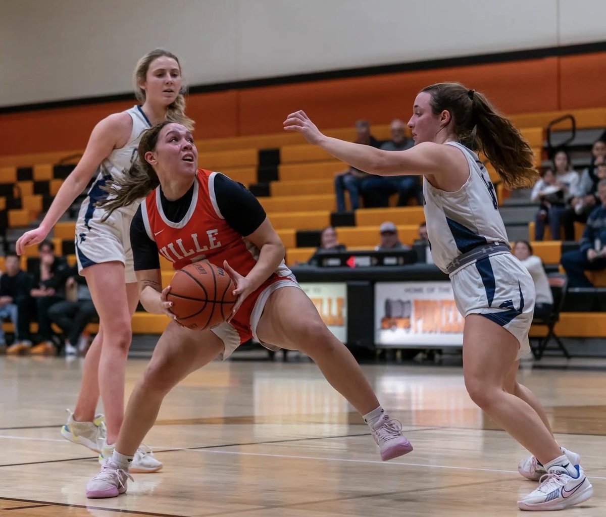 VilleWBBall's tweet photo. As our season came to an end last night we want to thank our seniors Kaylee and Amaya for the leadership, commitment, and heart you brought to this program every single day. You set the standard and lifted everyone around you.
🏀Thank you #2️⃣ and #5️⃣ https://t.co/Sy57RjfY88