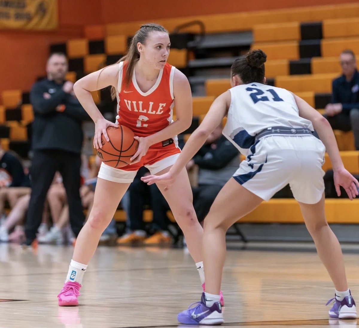 VilleWBBall's tweet photo. As our season came to an end last night we want to thank our seniors Kaylee and Amaya for the leadership, commitment, and heart you brought to this program every single day. You set the standard and lifted everyone around you.
🏀Thank you #2️⃣ and #5️⃣ https://t.co/Sy57RjfY88