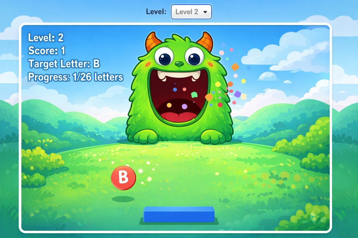 My 5 year old comes home with an assignment that I'm supposed to do with him, he's learning to read but I notice he can recognize letters but has trouble with recall. 

So here I am knee deep in creating a game to help his recall.