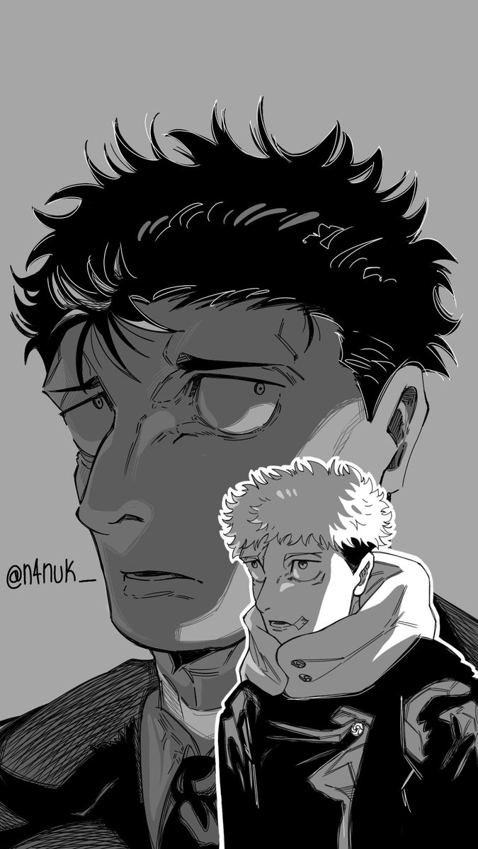 N4nuk_'s tweet photo. Higuruma and Yuji

By me
#呪術廻戦 #JujutsuKaisen #higuruma #yujiitadori #Fanart #drawing https://t.co/wCQ5zHix18