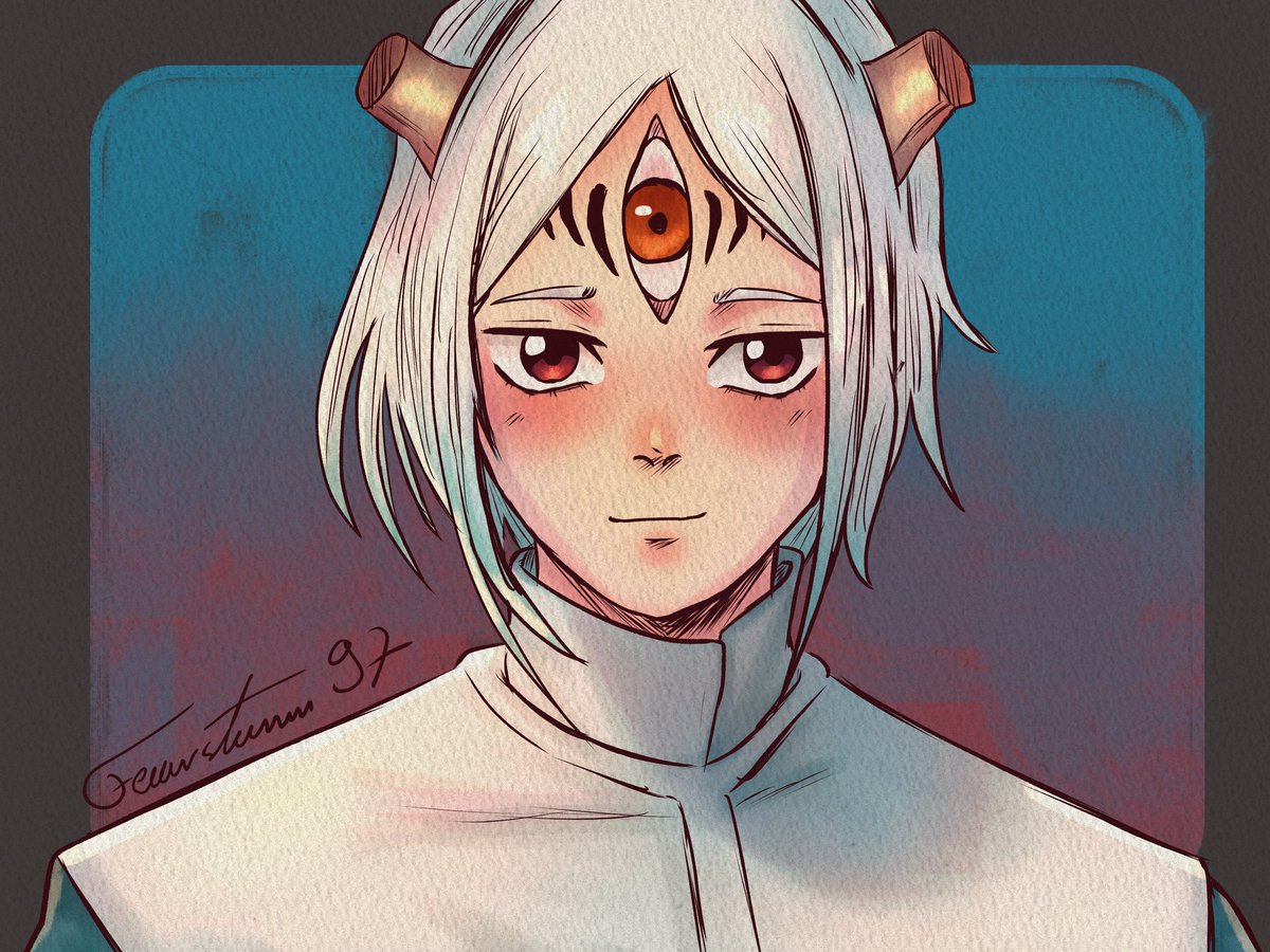 I just had to draw a colored version of spejo

#JujutsuKaisenModulo #spejo