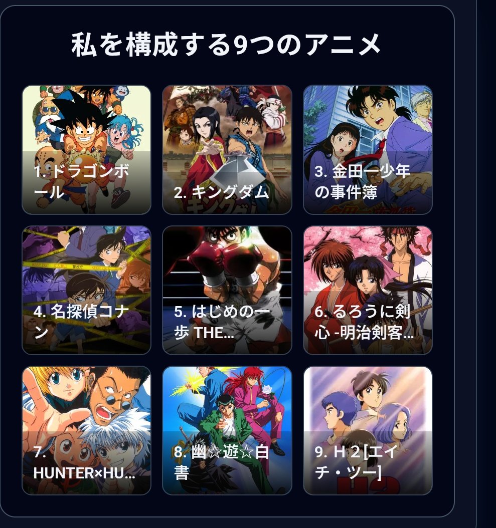 私を構成する9つのアニメ ベタ過ぎるかな。 1. ドラゴンボール 2