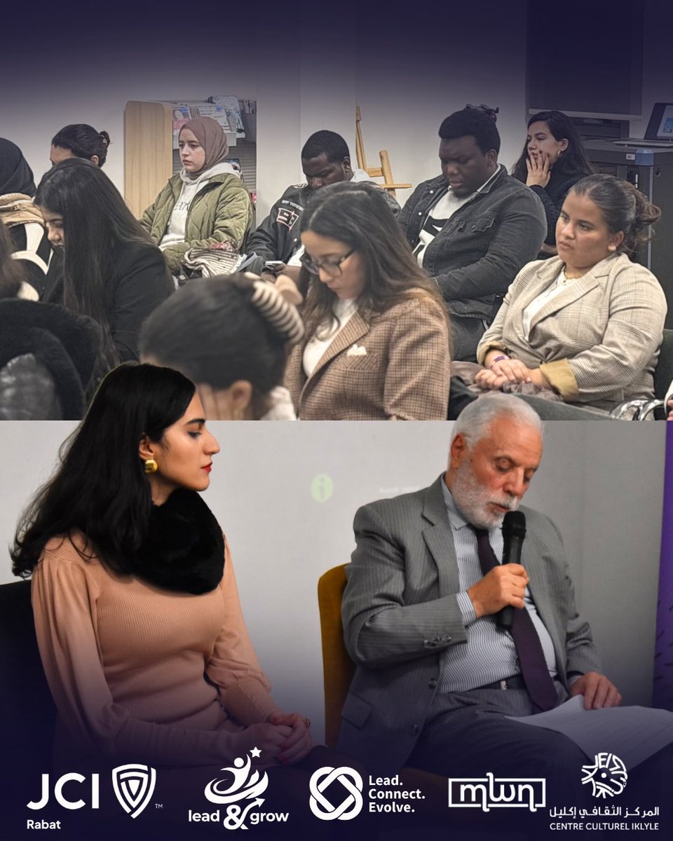 JCI_RABAT_'s tweet photo. A Journey into Diplomacy 🌍✨
It was an honor to host Ambassador Ali Achour for the presentation of “Diplomacy in the World of Yesterday”.
A rich and insightful evening — thank you to everyone who joined us. ✨
#JCIRabat #JCI https://t.co/46b6eoA50R