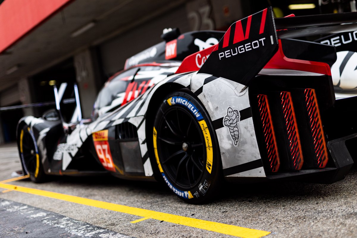 peugeotsport's tweet photo. First pictures of our Peugeot 9X8 2026 on track!

A productive test at Portimao with thousands of kilometers banked across both cars and vital data gathered, thanks to the dedication of our entire team. 💪

#WEC #Peugeot9X8 https://t.co/Effox1B4Rr